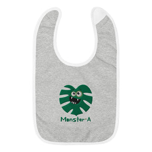 Monster-A Embroidered Baby Bib