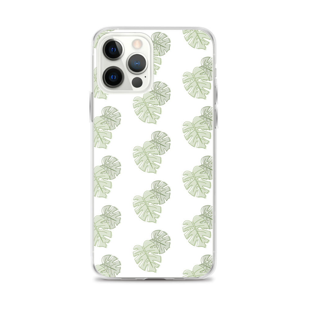 Monstera Leaves pattern iPhone Case