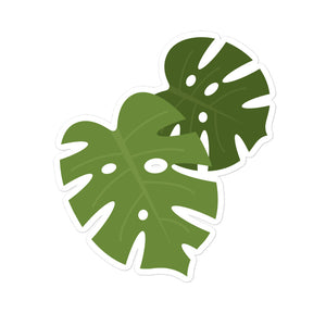 Monstera Leaves Bubble-free stickers