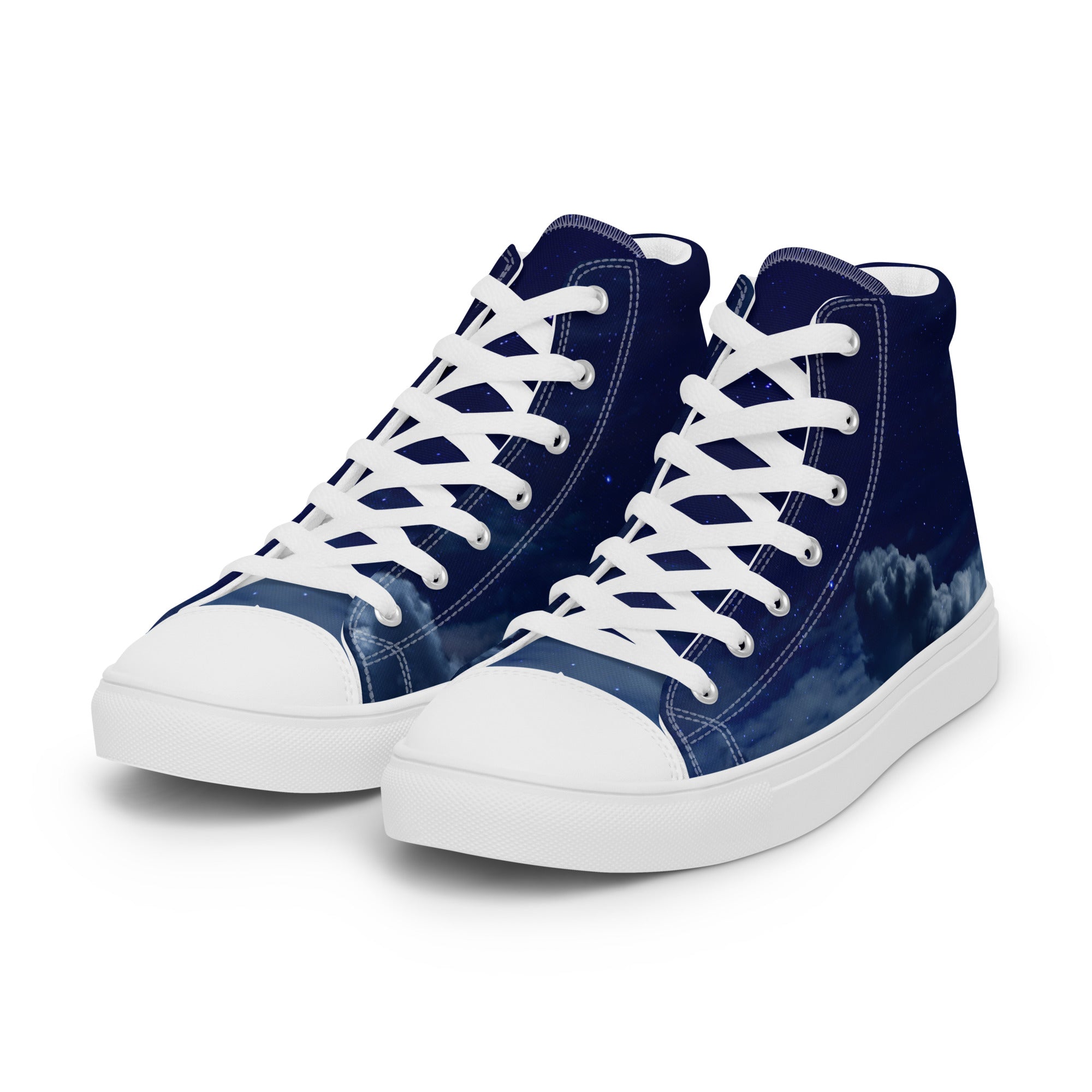 Night Sky Women’s high top canvas shoes